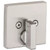 Kwikset 258SQT-720HFLSQT-15 Satin Nickel Downtown Single Cylinder Deadbolt with Halifax Passage Lever and Square Rose