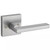 Kwikset 258SQT-720HFLSQT-26D Satin Chrome Downtown Single Cylinder Deadbolt with Halifax Passage Lever and Square Rose