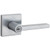 Kwikset 158SQT-740HFLSQT-26D Satin Chrome Halifax Single Cylinder Deadbolt with Halifax Keyed Entry Lever and Square Rose