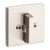 Kwikset 660SQT-740HFLSQT-15 Satin Nickel Square Single Cylinder Deadbolt with Halifax Keyed Entry Lever and Square Rose