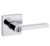 Kwikset 660SQT-740HFLSQT-26 Bright Chrome Square Single Cylinder Deadbolt with Halifax Keyed Entry Lever and Square Rose