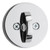 Kwikset 158RDT-740HFLRDT-26 Bright Chrome Milan Single Cylinder Deadbolt with Halifax Keyed Entry Lever and Round Rose