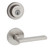 Kwikset 158RDT-720HFLRDT-15 Satin Nickel Milan Single Cylinder Deadbolt with Halifax Passage Lever and Round Rose