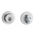 Kwikset 158RDT-720HFLRDT-26D Satin Chrome Milan Single Cylinder Deadbolt with Halifax Passage Lever and Round Rose