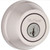 Kwikset 780-740HFLRDT-15 Satin Nickel Single Cylinder Deadbolt with Halifax Keyed Entry Lever and Round Rose