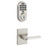 Kwikset 938WIFIKYPD-740HFLRCT-15 Halo Wi-Fi Enabled Smart Lock Deadbolt with Keypad And Halifax Keyed Entry Lever with Rectangular Rose Satin Nickel Finish