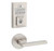 Kwikset 9260CNT-720HFLRDT-15 Contemporary SmartCode Keypad Electronic Deadbolt SmartKey with Halifax Lever with Round Rose Passage Lock Combo Satin Nickel Finish