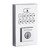 Kwikset 9260CNT-740HFLRDT-26 Contemporary SmartCode Keypad Electronic Deadbolt SmartKey with Halifax Lever with Round Rose Keyed Entry Combo Bright Chrome Finish