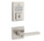 Kwikset 9260CNT-740HFLSQT-15 Contemporary SmartCode Keypad Electronic Deadbolt SmartKey with Halifax Lever with Square Rose Keyed Entry Combo Satin Nickel Finish