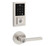 Kwikset 9270CNT-740HFLRDT-15 Contemporary SmartCode Touchpad Electronic Deadbolt SmartKey With Halifax Keyed Lever and Round Rose Satin Nickel Finish