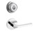 Kwikset 660RDT-720LSLRDT-26 Bright Chrome Round Single Cylinder Deadbolt with Libson Passage Lever and Round Rose