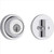 Kwikset 660RDT-720LSLRDT-26 Bright Chrome Round Single Cylinder Deadbolt with Libson Passage Lever and Round Rose