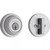 Kwikset 660RDT-740HFLRDT-26D Satin Chrome Round Single Cylinder Deadbolt with Halifax Keyed Entry Lever and Round Rose