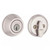 Kwikset 780-720LSLRDT-15 Satin Nickel Single Cylinder Deadbolt with Libson Passage Lever and Round Rose