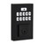 Kwikset 9260CNT-720LSLRDT-514 Contemporary SmartCode Keypad Electronic Deadbolt SmartKey with Libson Lever with Round Rose Passage Lock Combo Matte Black Finish