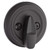 Kwikset 980-740LSLRDT-514 Matte Black Single Cylinder Deadbolt with Libson Keyed Entry Lever and Round Rose