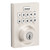 Kwikset HC620CNT-ZW700-740LSLRDT-15 Touchpad Electronic Deadbolt with Z-Wave with Libson Keyed Lever and Round Rose Satin Nickel Finish