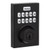 Kwikset HC620CNT-ZW700-740LSLRDT-514 Touchpad Electronic Deadbolt with Z-Wave with Libson Keyed Lever and Round Rose Matte Black Finish