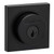 Kwikset 158SQT-740LSLSQT-514 Matte Black Halifax Single Cylinder Deadbolt with Libson Keyed Entry Lever and Square Rose