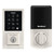 Kwikset 9270CNT-740LSLSQT-15 Contemporary SmartCode Touchpad Electronic Deadbolt SmartKey With Libson Keyed Lever and Square Rose Satin Nickel Finish