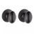Kwikset 660-720L-514 Matte Black Single Cylinder Deadbolt with Laurel Passage Knob