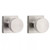 Kwikset 258MDT-720PSKSQT-15 Satin Nickel Midtown Single Cylinder Deadbolt with Pismo Passage Knob with Square Rose
