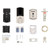 Kwikset 959TRLFPRT-720H-15 Halo Touch Traditional Fingerprint Deadbolt with Built-in Wifi and Hancock Passage Knob Satin Nickel Finish