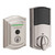 Kwikset 959TRLFPRT-720H-15 Halo Touch Traditional Fingerprint Deadbolt with Built-in Wifi and Hancock Passage Knob Satin Nickel Finish