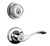 Kwikset 660RDT-405BL-26 Bright Chrome Round Single Cylinder Deadbolt with Balboa Keyed Entry Lever