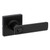 Kwikset 9270CNT-405BRNLSQT-514 Contemporary SmartCode Touchpad Electronic Deadbolt SmartKey With Breton Keyed Entry Lever and Square Rose Matte Black Finish