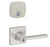 Kwikset 258MDT-405CSLSQT-15 Satin Nickel Midtown Single Cylinder Deadbolt with Casey Keyed Entry Lever with Square Rose