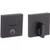 Kwikset 258SQT-200CSLSQT-514 Matte Black Downtown Single Cylinder Deadbolt with Casey Passage Lever and Square Rose