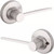 Kwikset 660RDT-200LRLRDT-15 Satin Nickel Round Single Cylinder Deadbolt with Ladera Passage Lever and Round Rose
