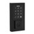 Kwikset 9270CNT-200LRLSQT-514 Contemporary SmartCode Touchpad Electronic Deadbolt SmartKey With Ladera Passage Lever and Square Rose Matte Black Finish