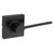 Kwikset 9270CNT-200LRLSQT-514 Contemporary SmartCode Touchpad Electronic Deadbolt SmartKey With Ladera Passage Lever and Square Rose Matte Black Finish