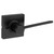 Kwikset 9270CNT-200LRLSQT-514 Contemporary SmartCode Touchpad Electronic Deadbolt SmartKey With Ladera Passage Lever and Square Rose Matte Black Finish