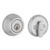 Kwikset 780-400P-26D Satin Chrome Single Cylinder Deadbolt with Polo Keyed Entry Knob