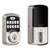 Kwikset 942BLE-200T-15 Aura Bluetooth Keypad Electronic Deadbolt with Tylo Passage Knob Satin Nickel Finish