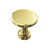 Colonial Bronze 1513 151 Series 1-1/16" Flat Round Cabinet Knob Polished Brass Finish