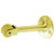 Don-Jo 1486-605 Polished Brass 4-1/2" Roller Bumper