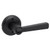 Kwikset 780-740TDL-514 Matte Black Single Cylinder Deadbolt with Keyed Entry Trafford Lever