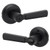 Kwikset 780-740PHL-514 Matte Black Single Cylinder Deadbolt with Keyed Entry Perth Lever