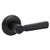 Kwikset 980-740PHL-514 Matte Black Single Cylinder Deadbolt with Perth Keyed Entry Lever