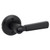 Kwikset 980-740PHL-514 Matte Black Single Cylinder Deadbolt with Perth Keyed Entry Lever