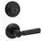 Kwikset 980-740PHL-514 Matte Black Single Cylinder Deadbolt with Perth Keyed Entry Lever