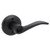 Kwikset 980-740SEL-514 Matte Black Single Cylinder Deadbolt with Sedona Keyed Entry Lever