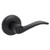 Kwikset 980-740SEL-514 Matte Black Single Cylinder Deadbolt with Sedona Keyed Entry Lever