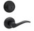 Kwikset 980-740SEL-514 Matte Black Single Cylinder Deadbolt with Sedona Keyed Entry Lever