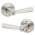 Kwikset 980-740TDL-15 Satin Nickel Single Cylinder Deadbolt with Trafford Keyed Entry Lever