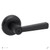 Kwikset 980-740TDL-514 Matte Black Single Cylinder Deadbolt with Trafford Keyed Entry Lever